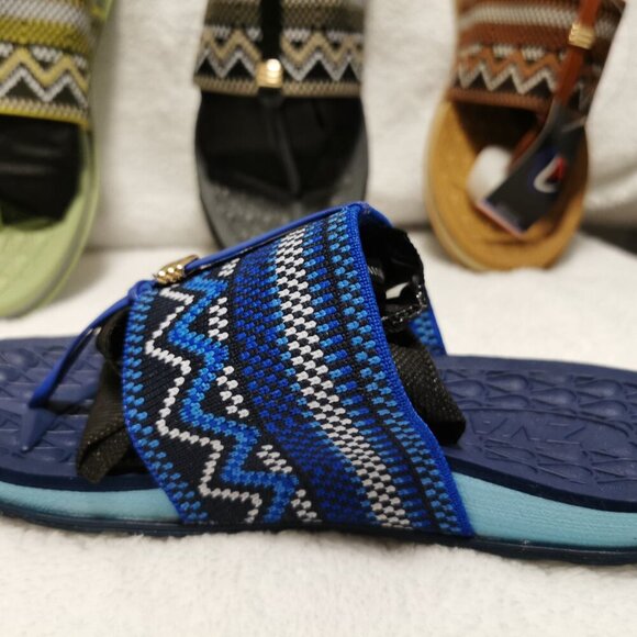 Women's Flat Slide Sandals - Comfy Classy Slip on Cute Dressy Flat Summer Shoes. - Picture 10 of 11